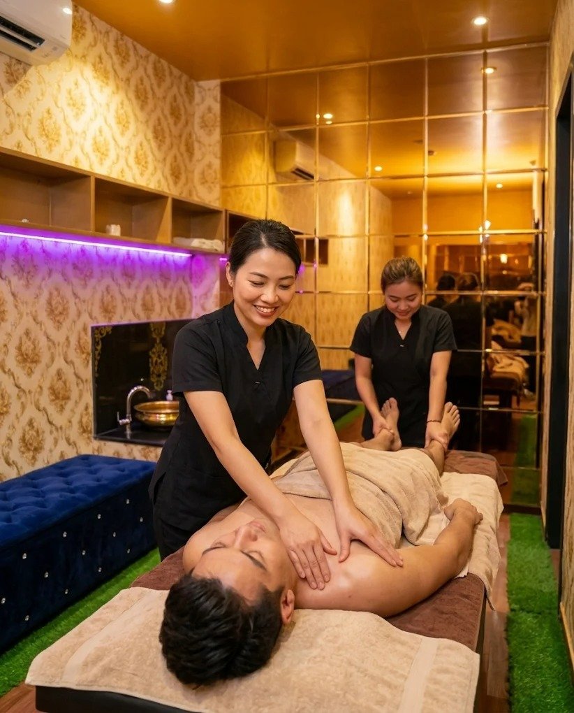 Luxury Spa Reception & Wellness Lounge